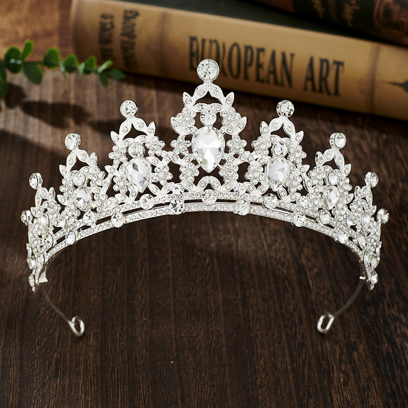 Rhinestone Headband Alloy Crown Wedding Dress Accessory photo 2