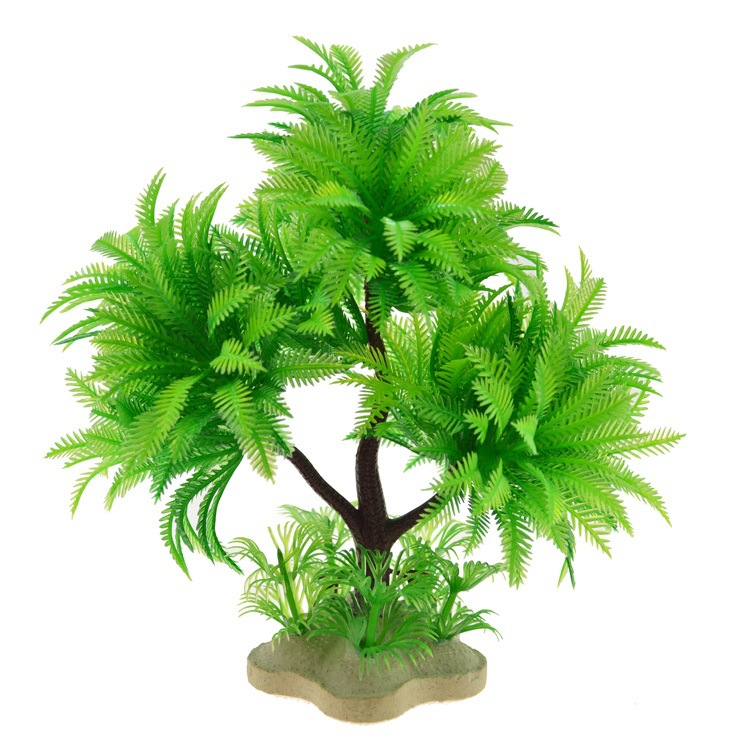 Fish Tank Landscape Artificial Water Grass Tree Landscape Simulation Aquarium Decorative Plastic Plant photo 2
