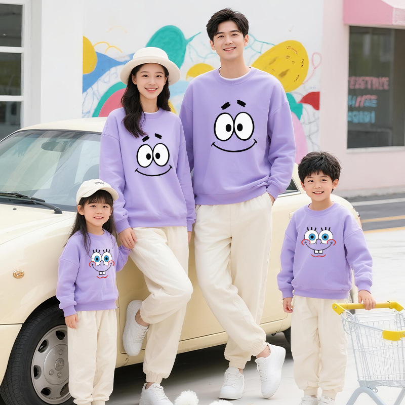 Parent-Child Matching Sweatsuits New FallWinter Styles For Families Of Three Or Four Casual And Loose-Fitting photo 6
