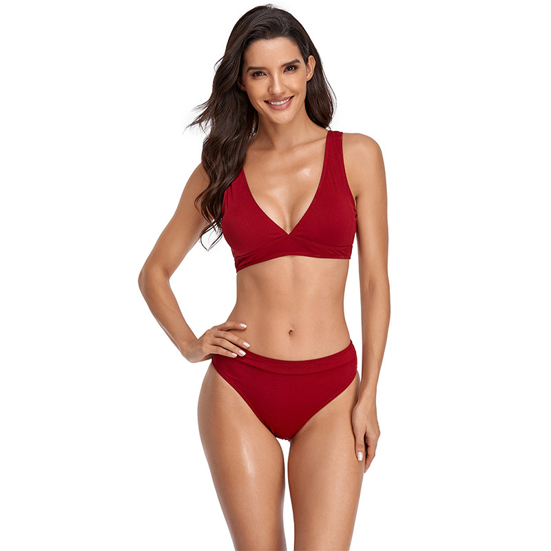 Push-up Form-fitting Bikini With A High-end Backless Design photo 5