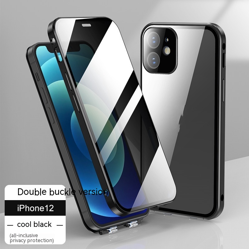 New Applicable Phone Case Double-sided Buckle Glass Privacy photo 1