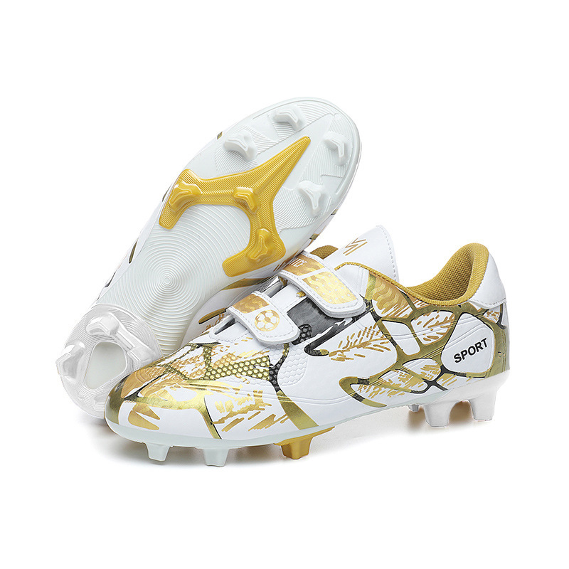 Childrens TF Turf Cleats With Long Studs And Velcro Closure Soccer Shoes photo 8
