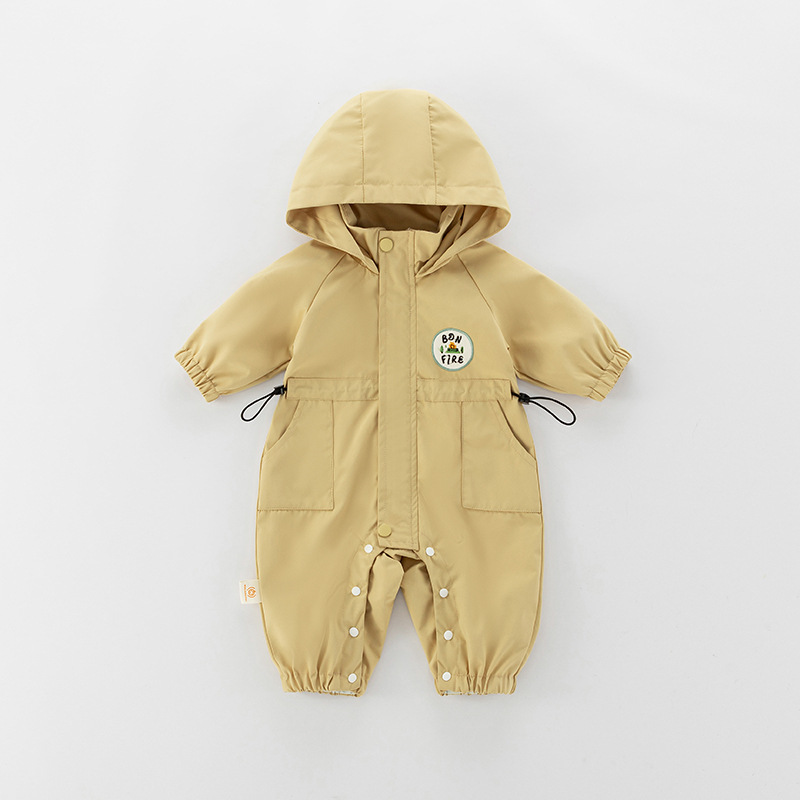 Autumn Workwear-style Waist-cinched Baby Romper photo 2