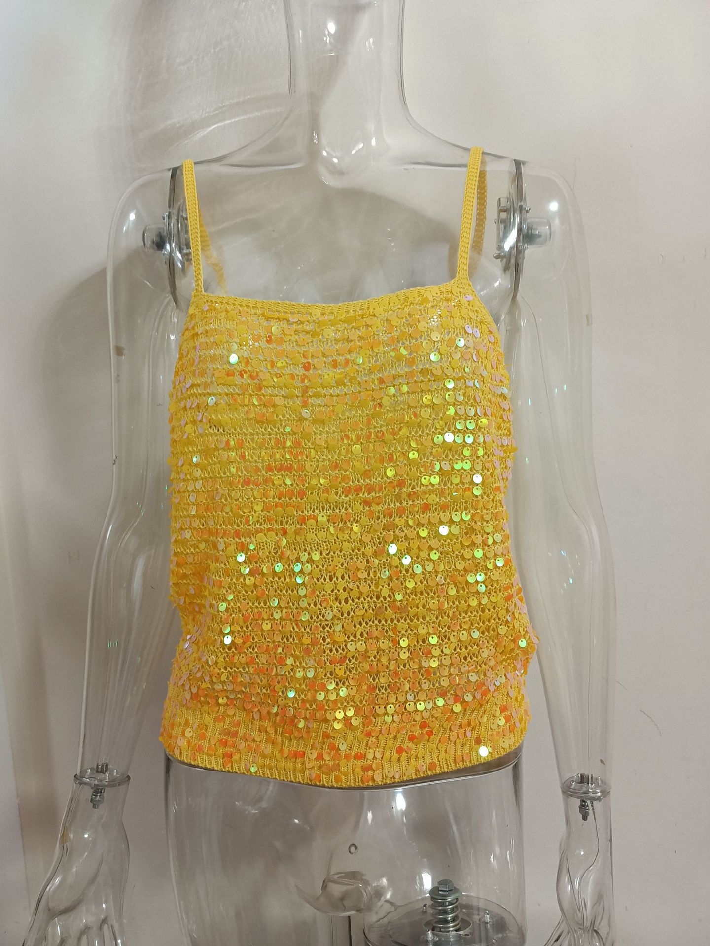 Fashionable Beaded Deep-V Vest For Women photo 2