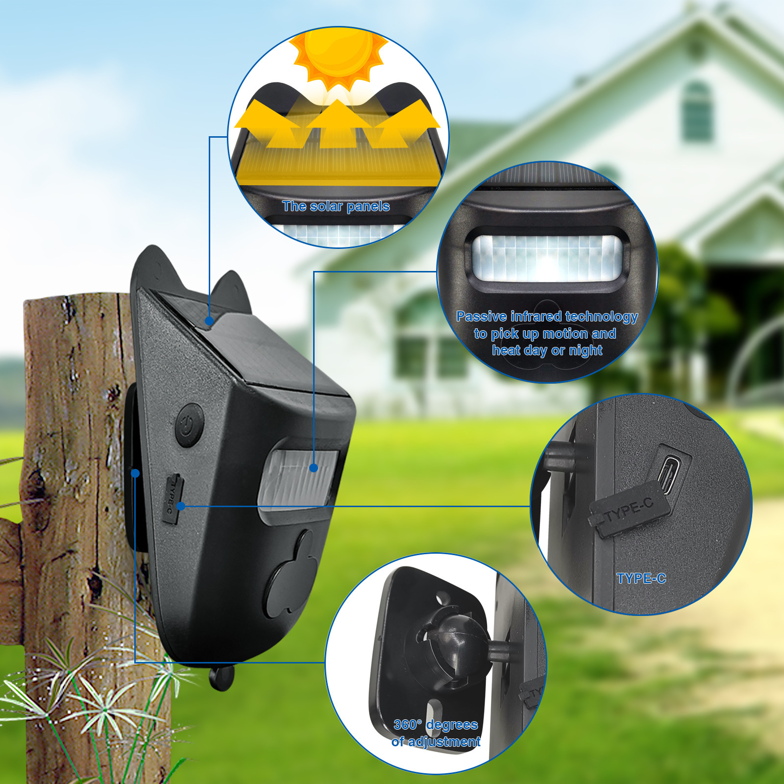 Solar Waterproof With Digital Display Lane Outdoor Driving Device Induction Alarm Detection photo 1