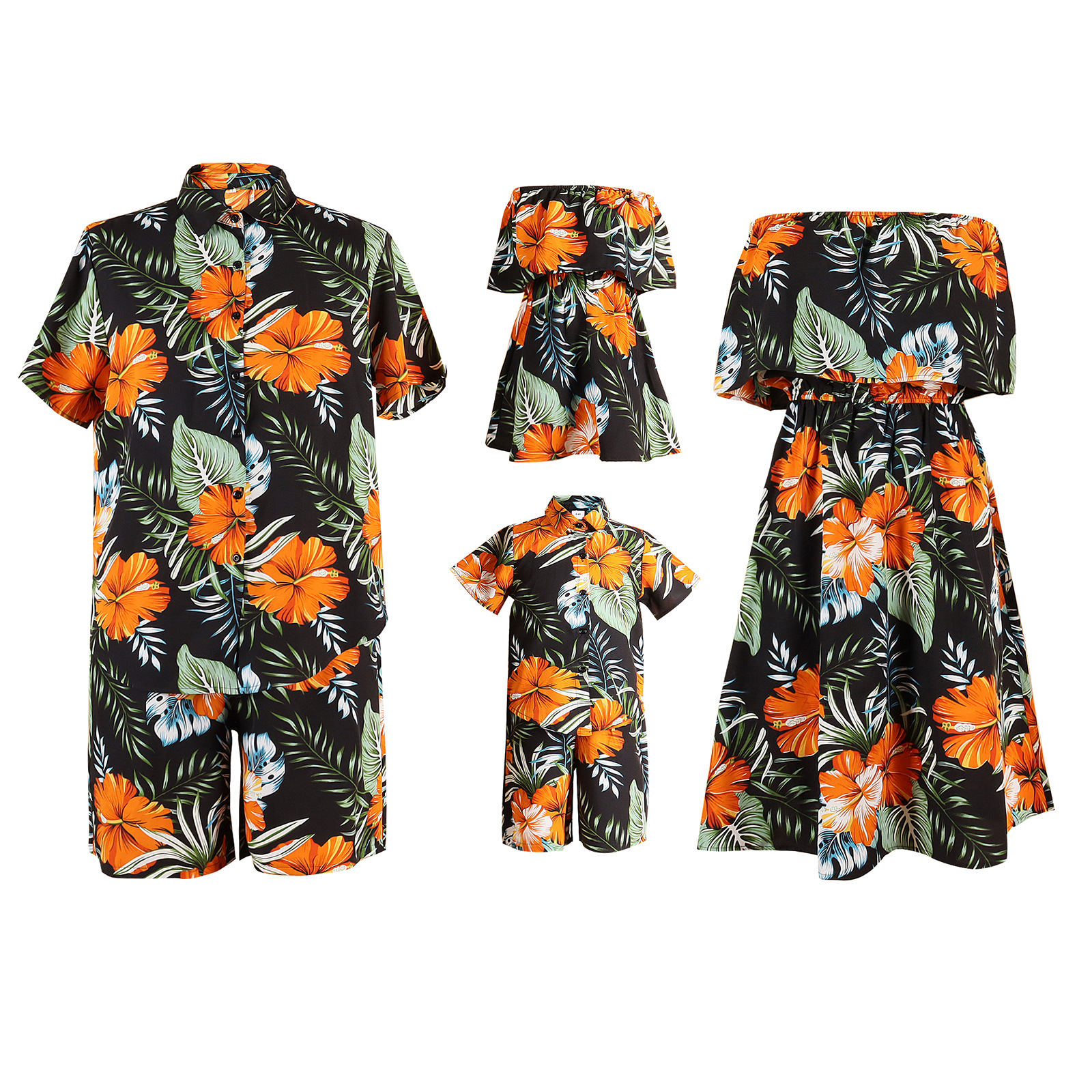 A Family Of 4 Vacation Travel Family Hawaii Parent-child Suit photo 6