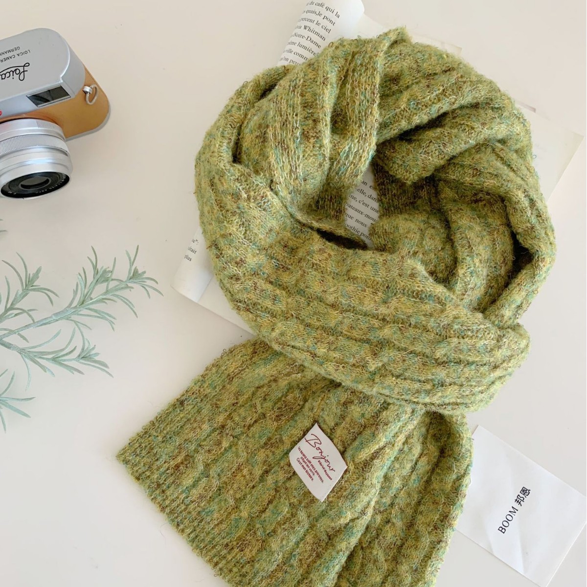 Thickened Warm Versatile Knitted Neck Scarf photo 6