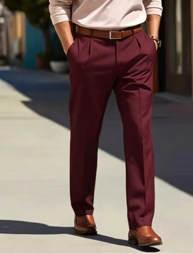 Men's Loose-fit Casual Tailored Trousers photo 6