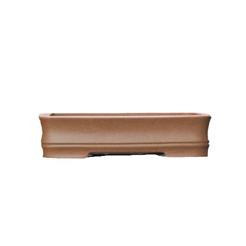 Rectangular Bamboo-joint Yixing Clay Bonsai Pot photo 3