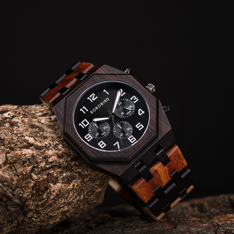 Wooden Watch T92 Quartz Decoration photo 4