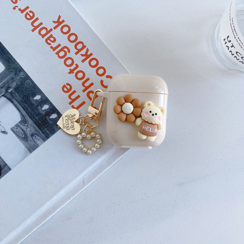 Three-generation Three-dimensional Flower Bear Niche Creative Silicone Case photo 6