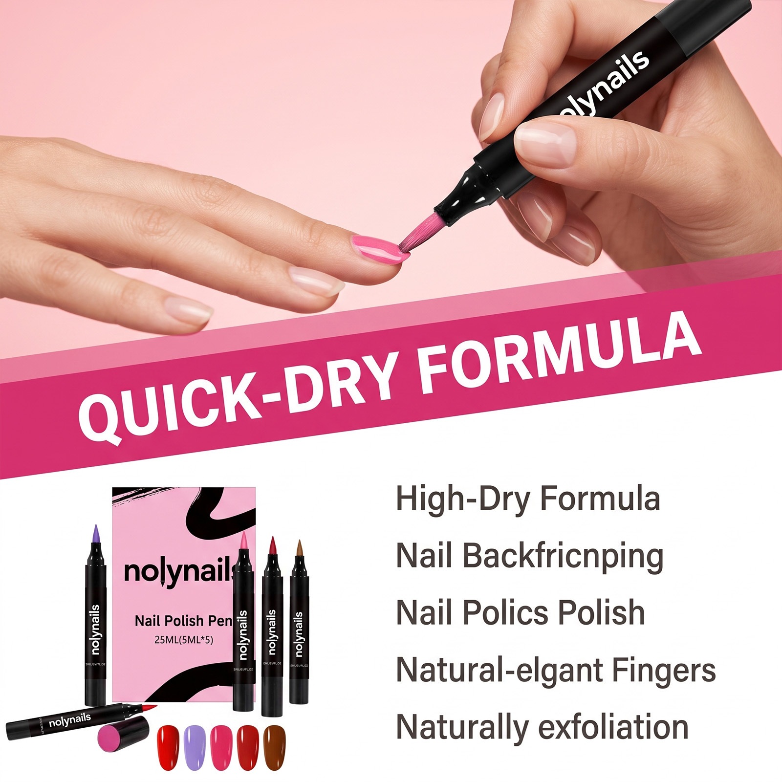 Multi-color Convenient Easy-to-apply Gel Nail Polish Pen photo 2