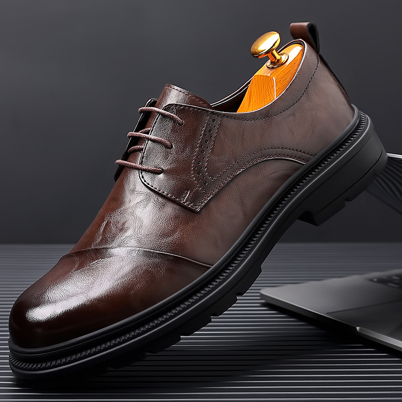 Mens Gentlemanly British-style Casual Shoes With Soft Soles photo 5