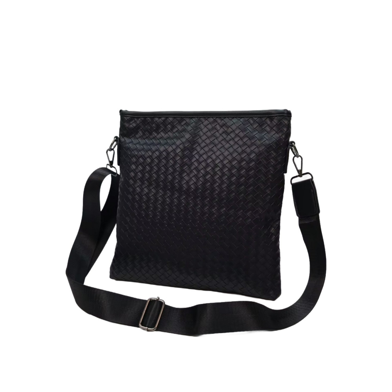 Mens Woven Simple Stylish Versatile Outdoor Travel Crossbody Shoulder Bag photo 4