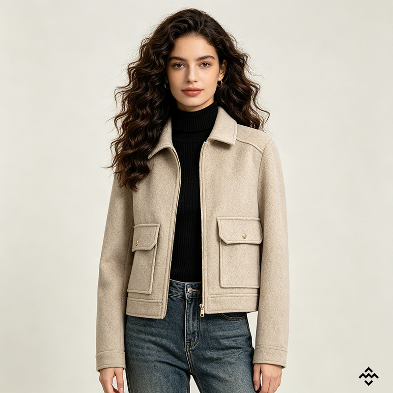 Women's Casual Soft-shell Zip-up Jacket photo 3