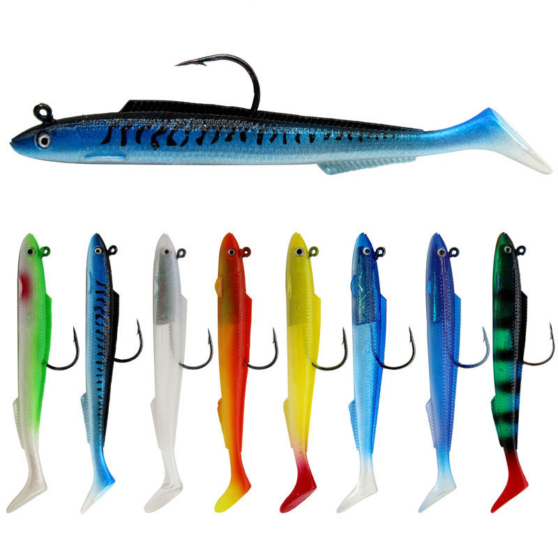 Software-coated Lead T-tail Lure Bionic Fishing Bait photo 1