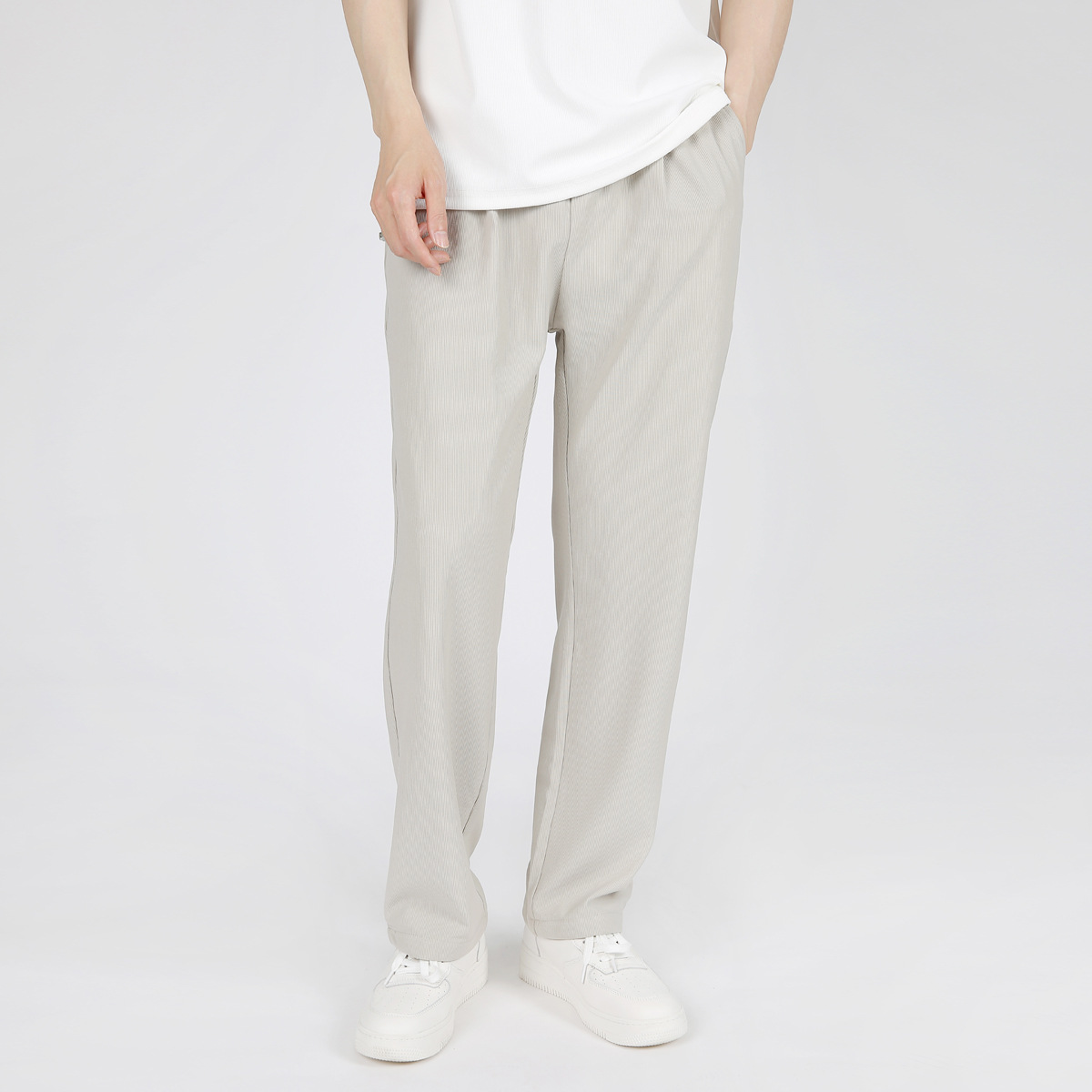 Casual Drawstring Mens Slimming Loose-fitting Trousers photo 5
