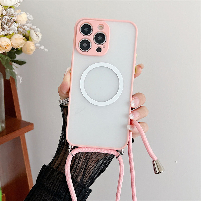 Magnetic Lanyard Phone Case Transparent Crossbody Drop-resistant photo 4