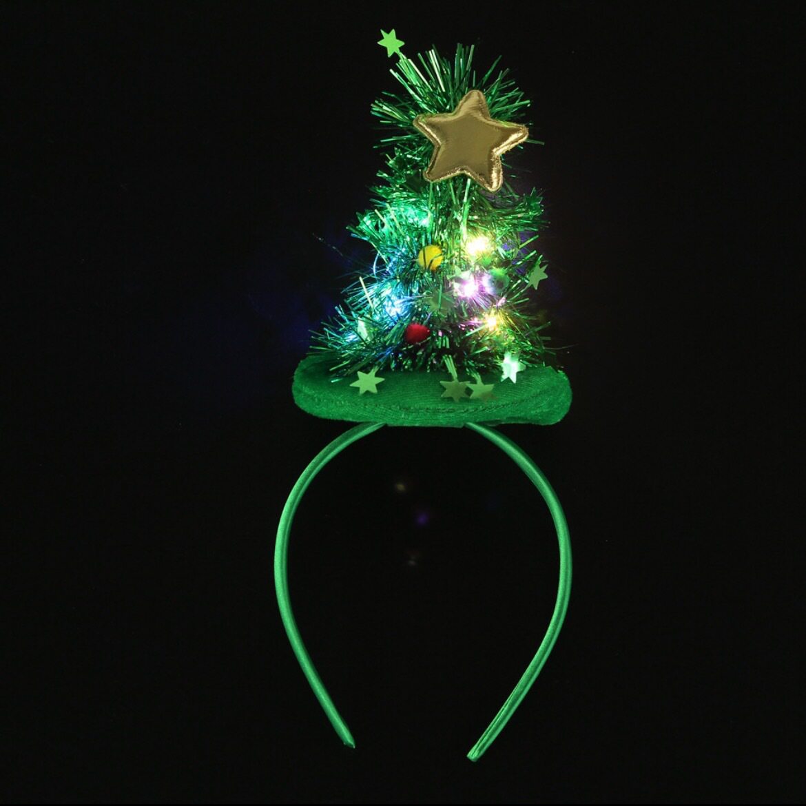 Christmas Tree Headband Cute Holiday Headdress For Girls photo 4