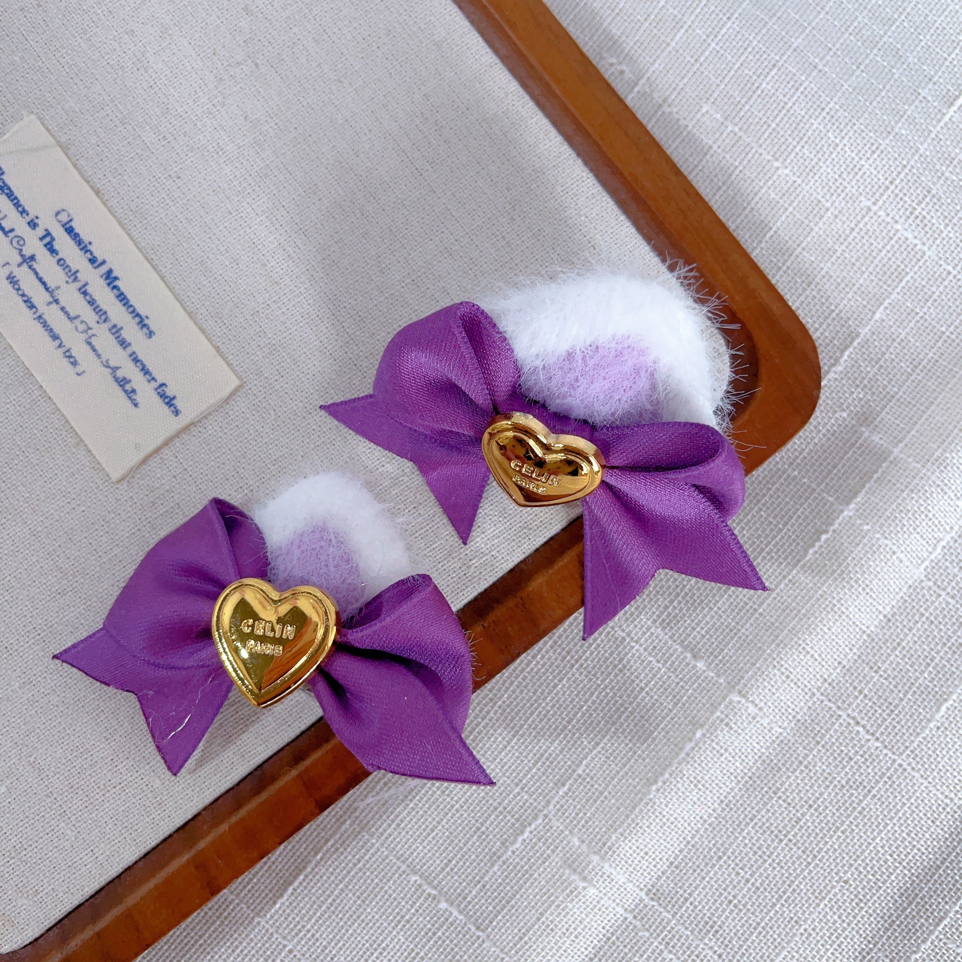 Cute Cat-ear Bow Hair Clip photo 6