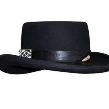 Braided Ribbon Decorated Pure Wool Felt Hat photo 2