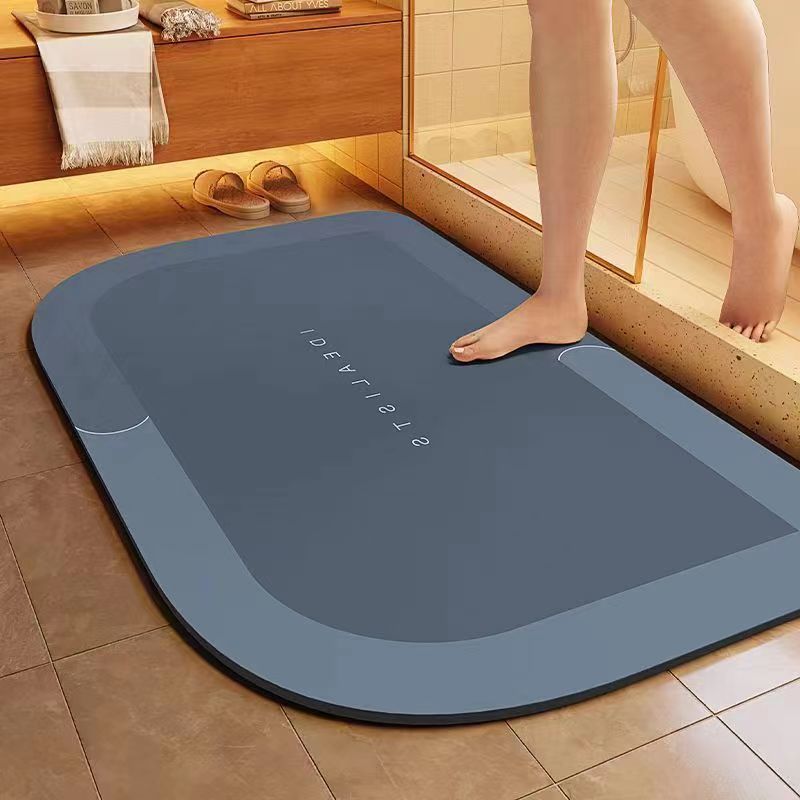 Minimalist Diatomaceous Earth Bathroom Mat For Quick Water Absorption And Drying photo 3