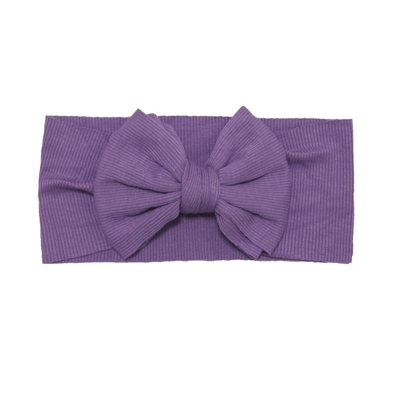 Baby Headband With Ribbed Fabric And Bow Hair Accessory photo 2