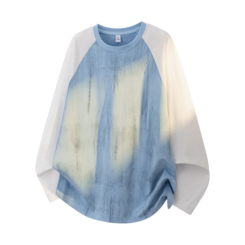 Breathable Color-blocked Casual Crew-neck Top photo 4