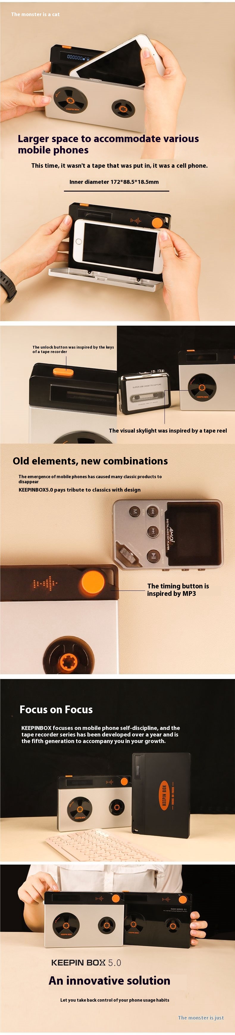 Mobile Phone Lock Self-discipline Timing Box Ring Addiction photo 2