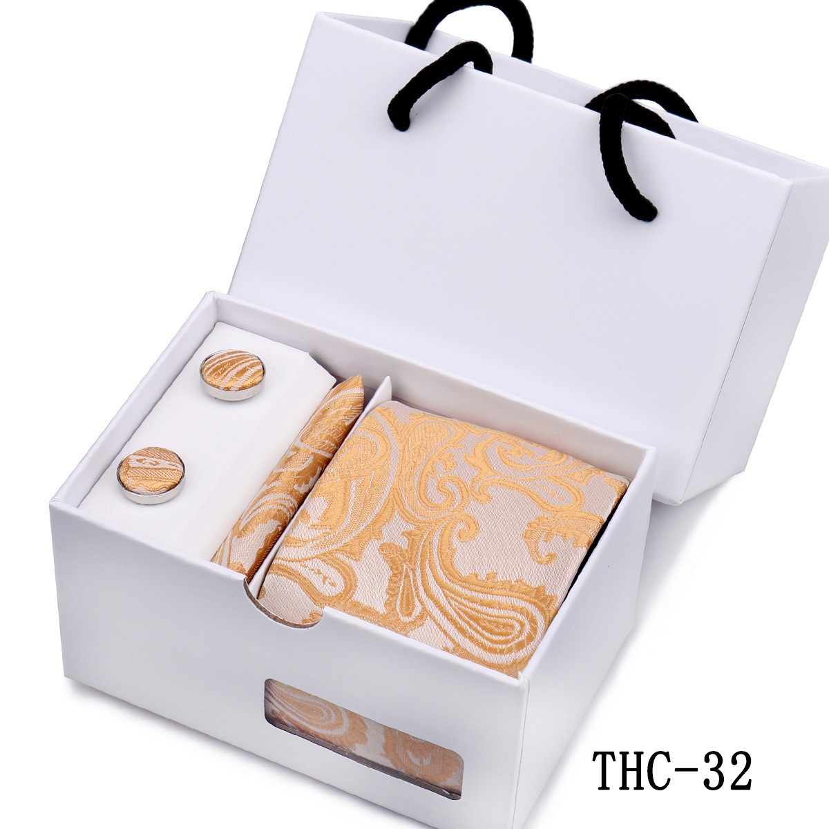 Mens Premium Tie Pocket Square And Cufflink Gift Set photo 7
