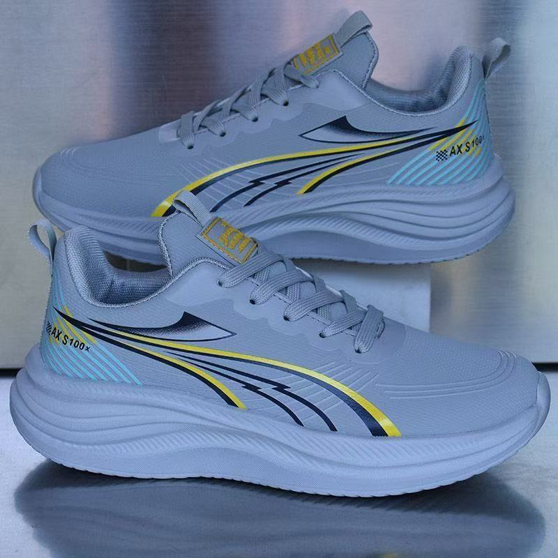 Waterproof Leather Upper Soft Sole Non-slip Lightweight Shock-absorbing Athletic Shoes photo 6