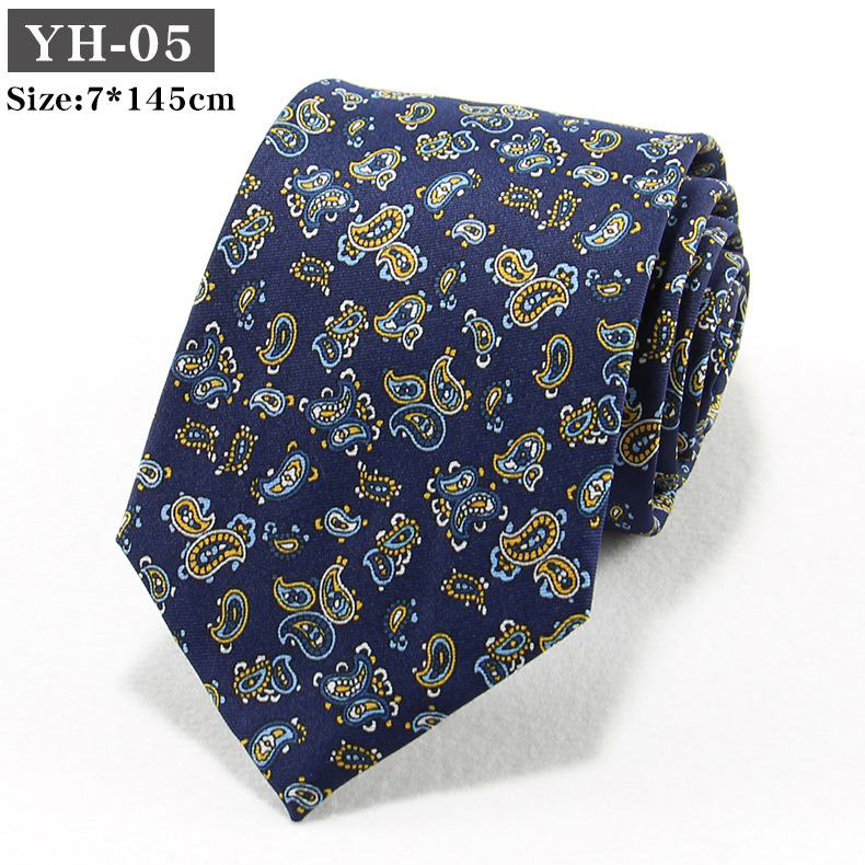 Korean-style Retro Hong Kong style Floral Casual Tie photo 6