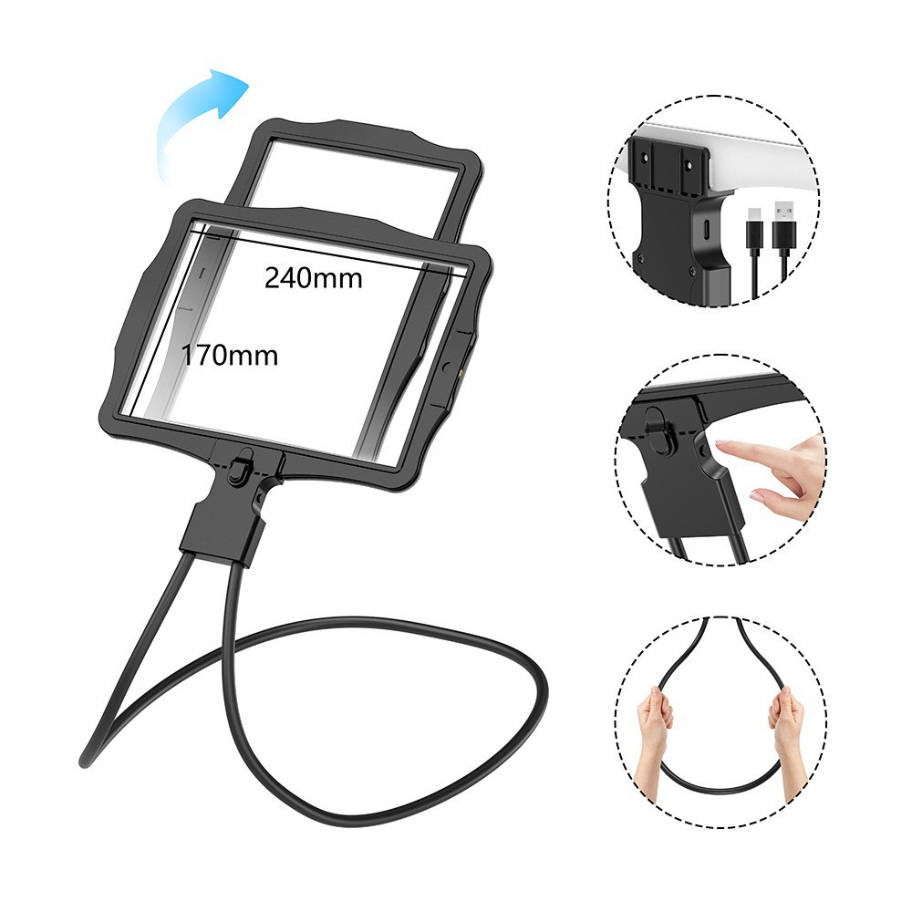 Handheld Magnifier With 48 LED Lights And USB Charging photo 3