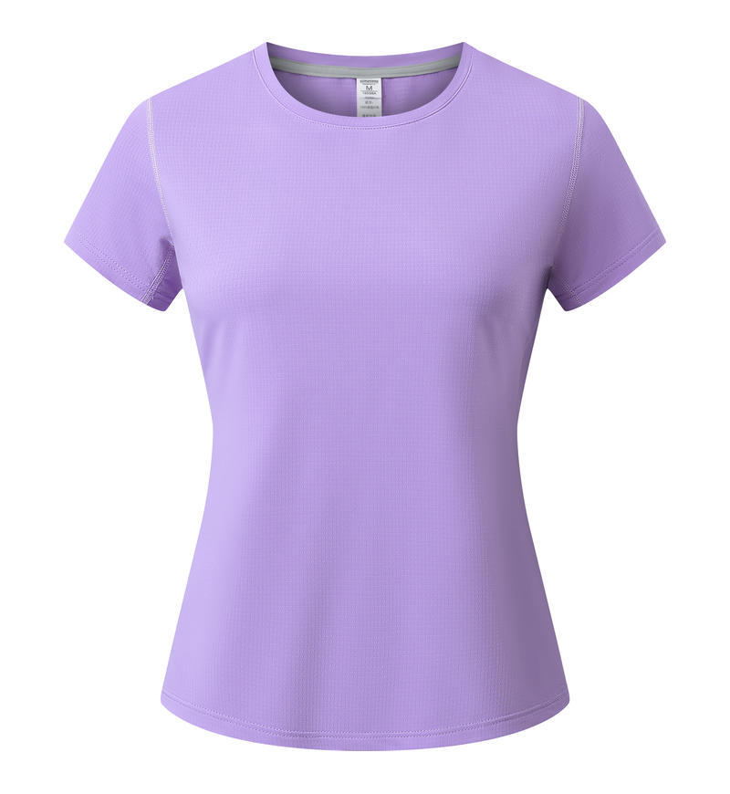 Quick-drying Crewneck T-shirt Summer Short-sleeve Work Uniform photo 6