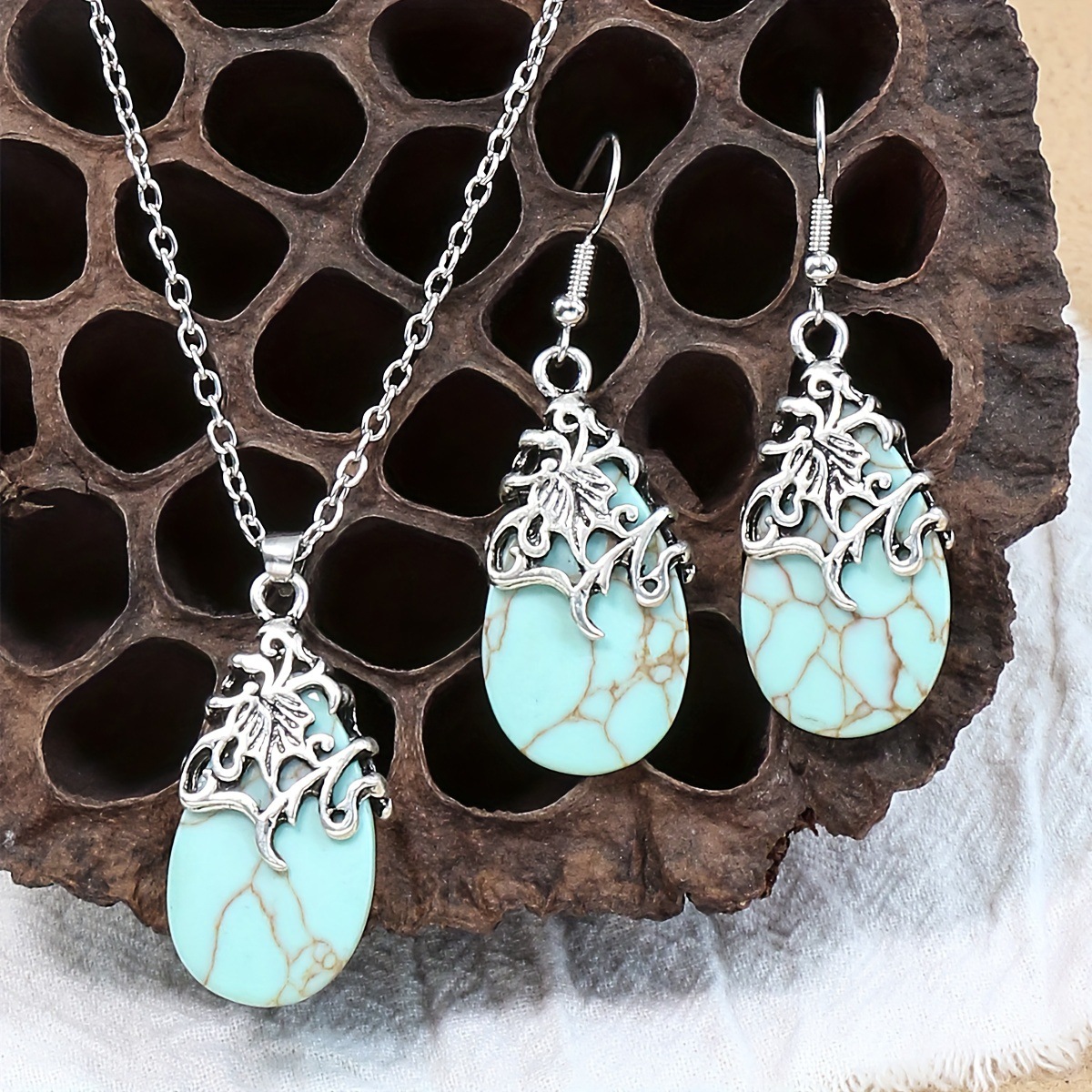 New Vintage Earrings Necklace Exquisite Fashion Necklace Bohemian Party Accessories photo 2