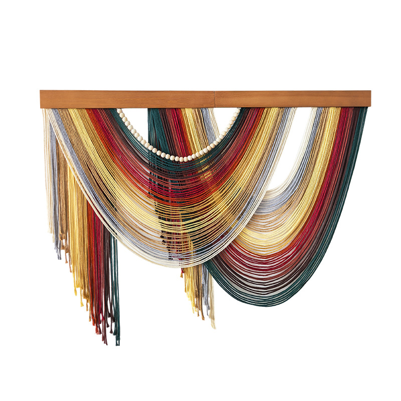 Nordic Cotton Rope Tassel Tapestry Hand-woven photo 7