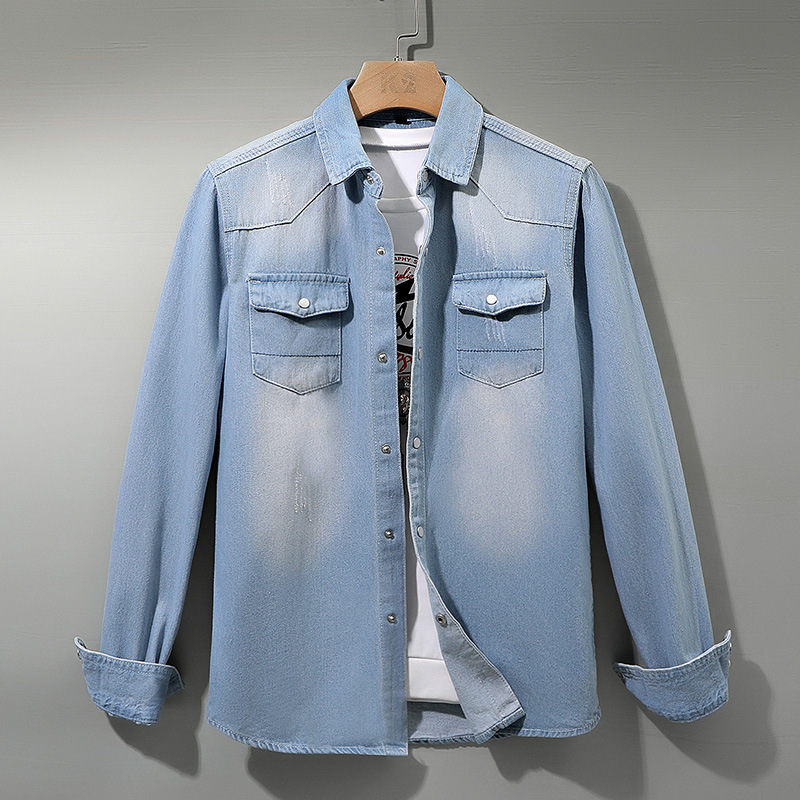 Simple Men's Workwear Shirt For Spring And Autumn photo 1