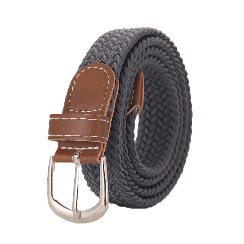 Stretchy Seamless Woven Denim Canvas Belt photo 4