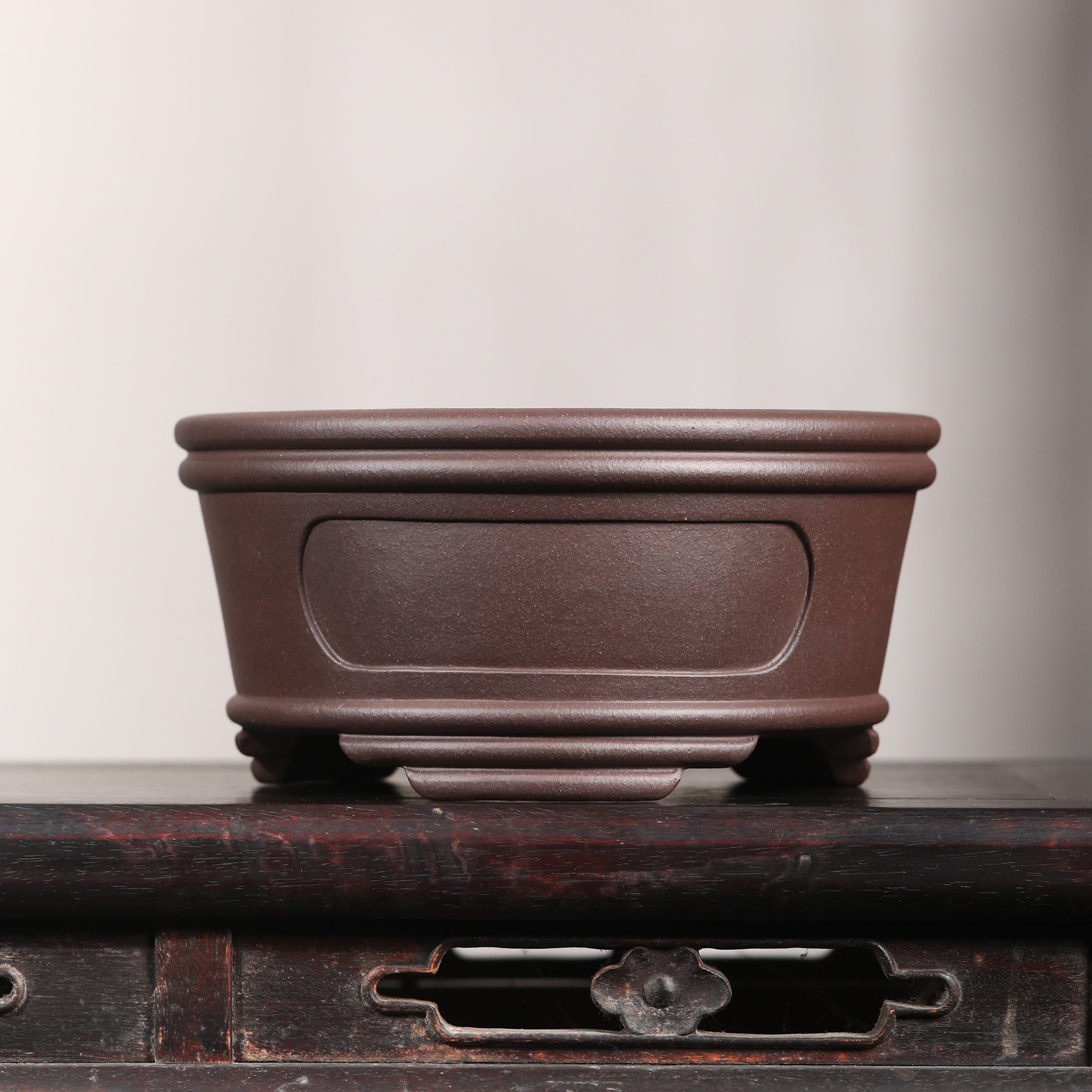 Large Round-mouth Desktop Zisha Flower Pot For Indoor And Outdoor Use In Courtyards photo 6