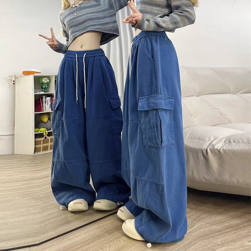 American-style Vintage Multi-pocket Work Pants photo 5