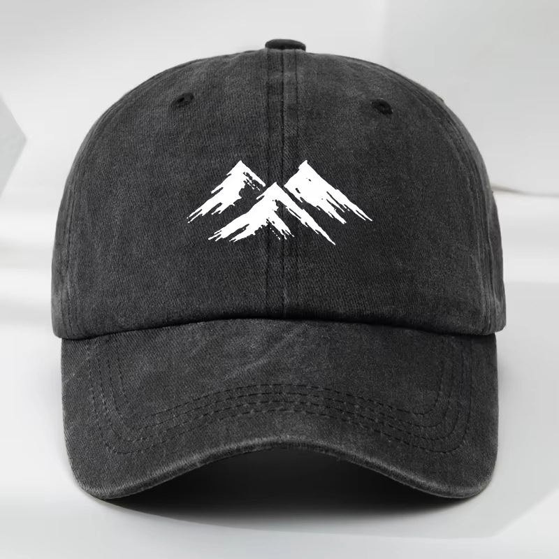 Printed Vintage Distressed Washed Mens Casual Cap photo 2