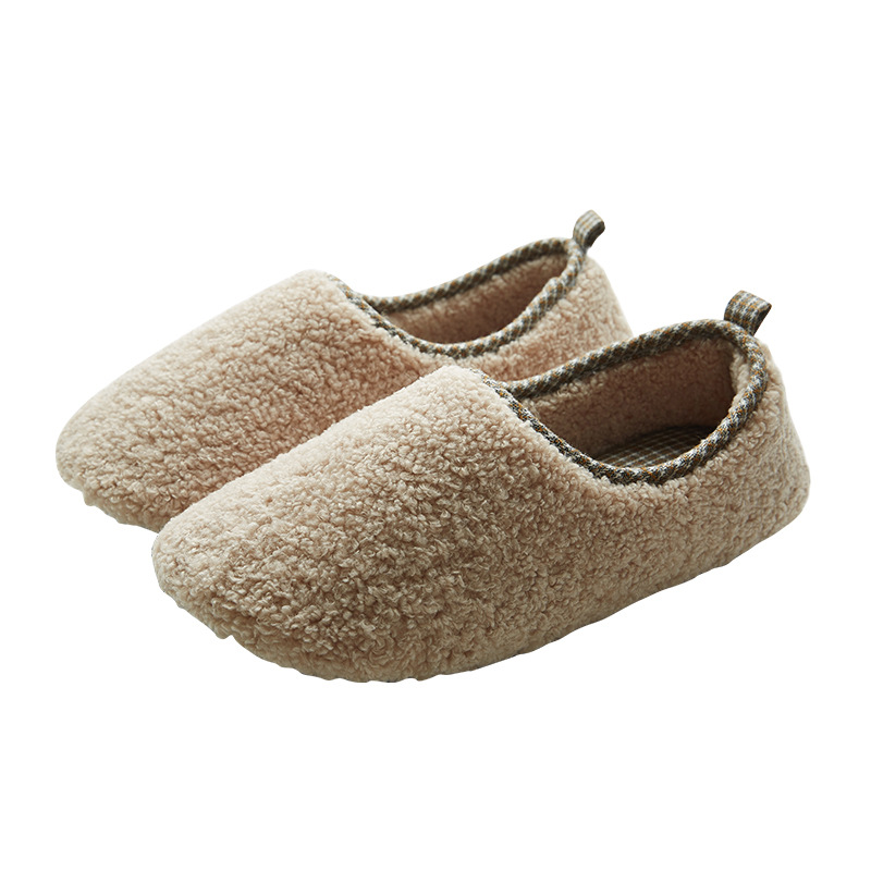 Japanese-style Plain-colored Winter Indoor Slippers photo 5