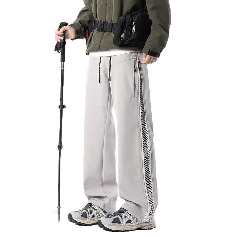 American-style Outdoor Straight-leg Softshell Shell Pants With A Zip Closure photo 8