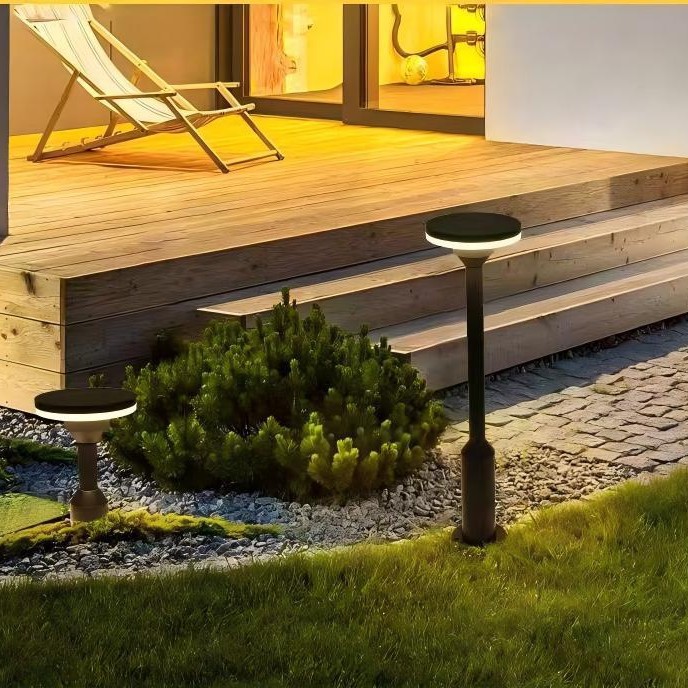 Outdoor Garden Light Pole Aluminum Courtyard Lamp photo 6