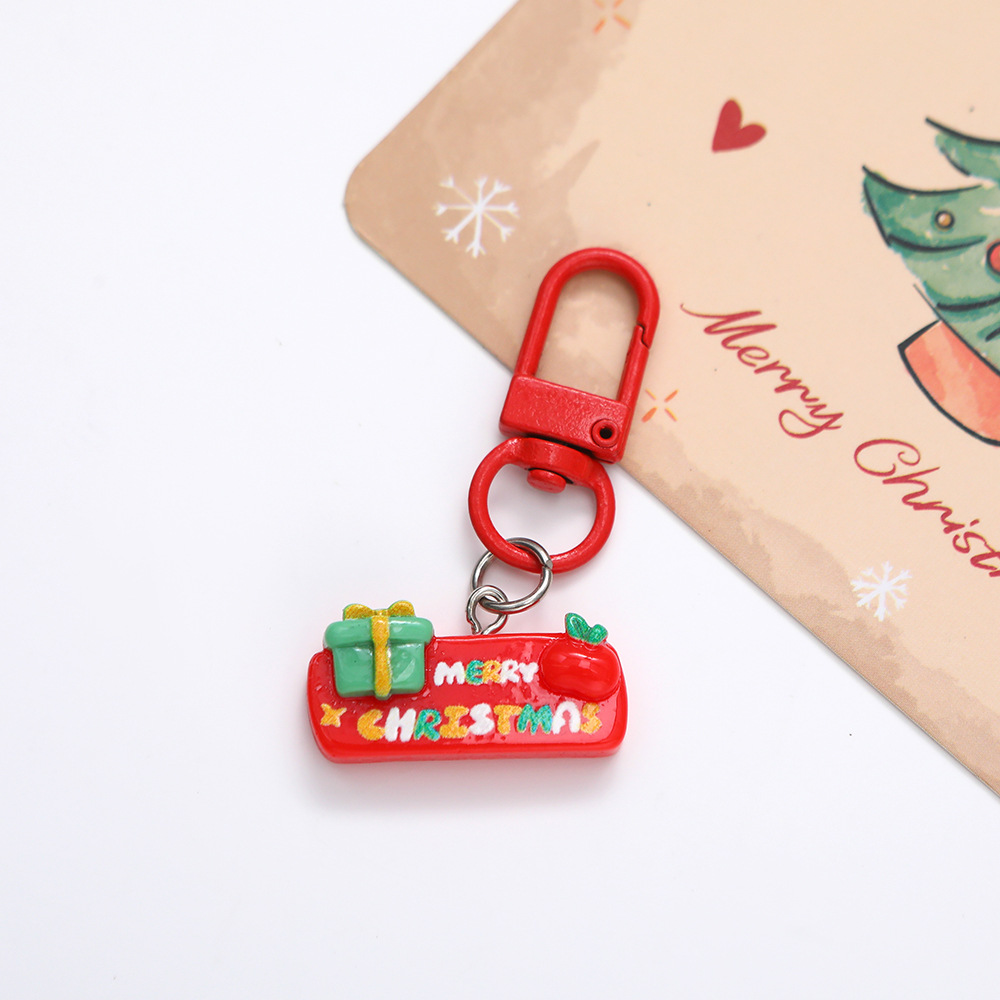 Christmas-themed Cartoon Keychain Pendant photo 4