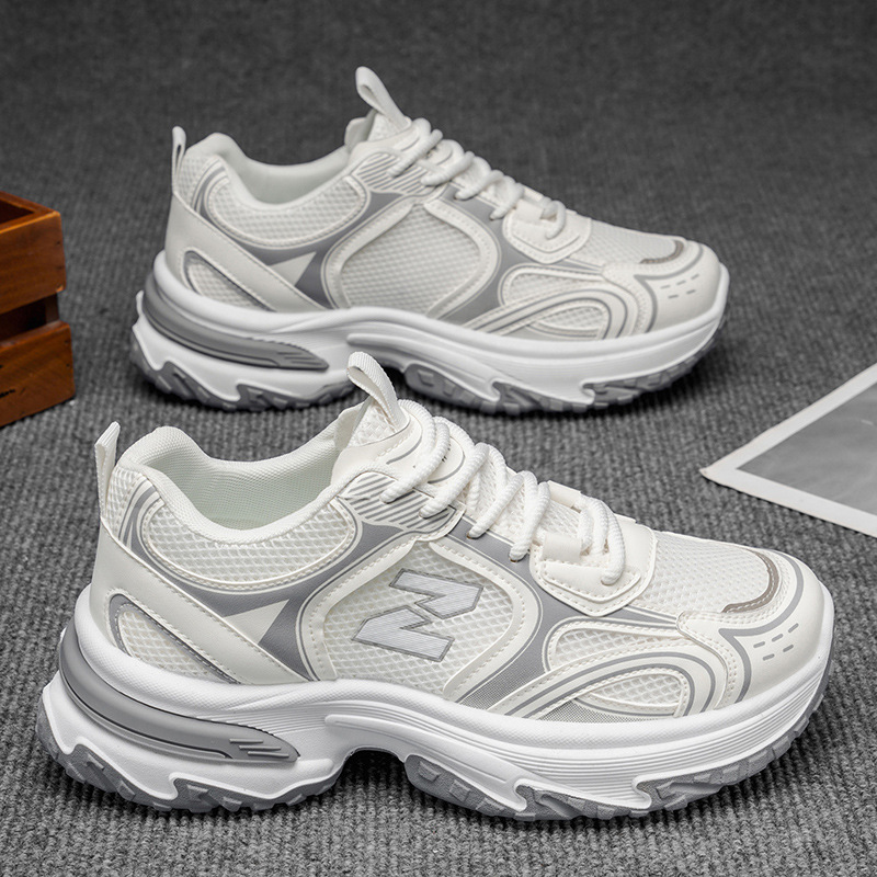Men's New Autumn Breathable Mesh Trendy Versatile Thick-soled Height-increasing Casual Sneakers photo 5