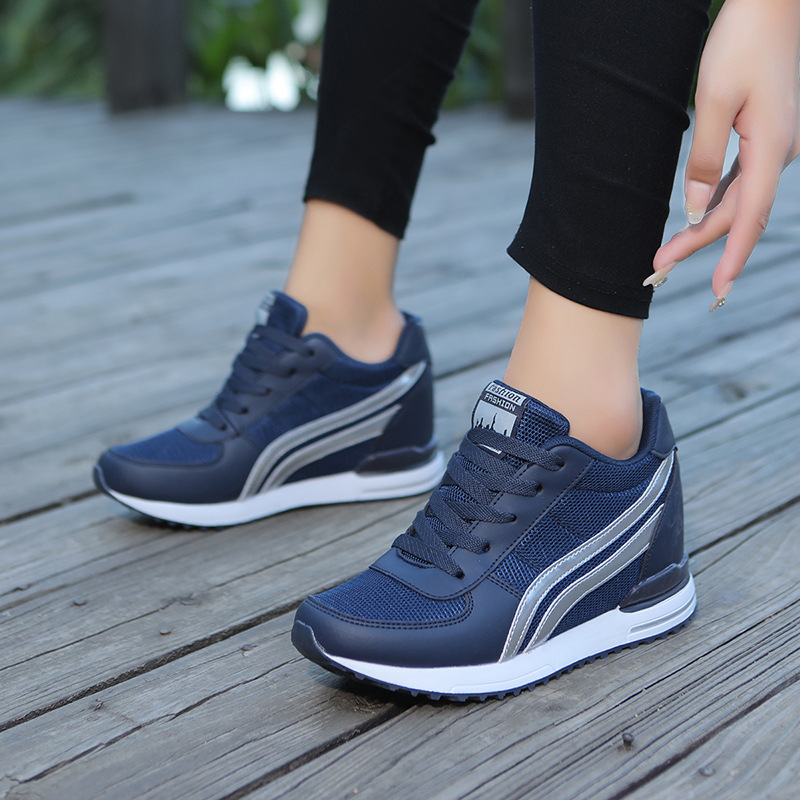 Mesh Breathable Height Increasing Insole Casual Sneaker photo 1