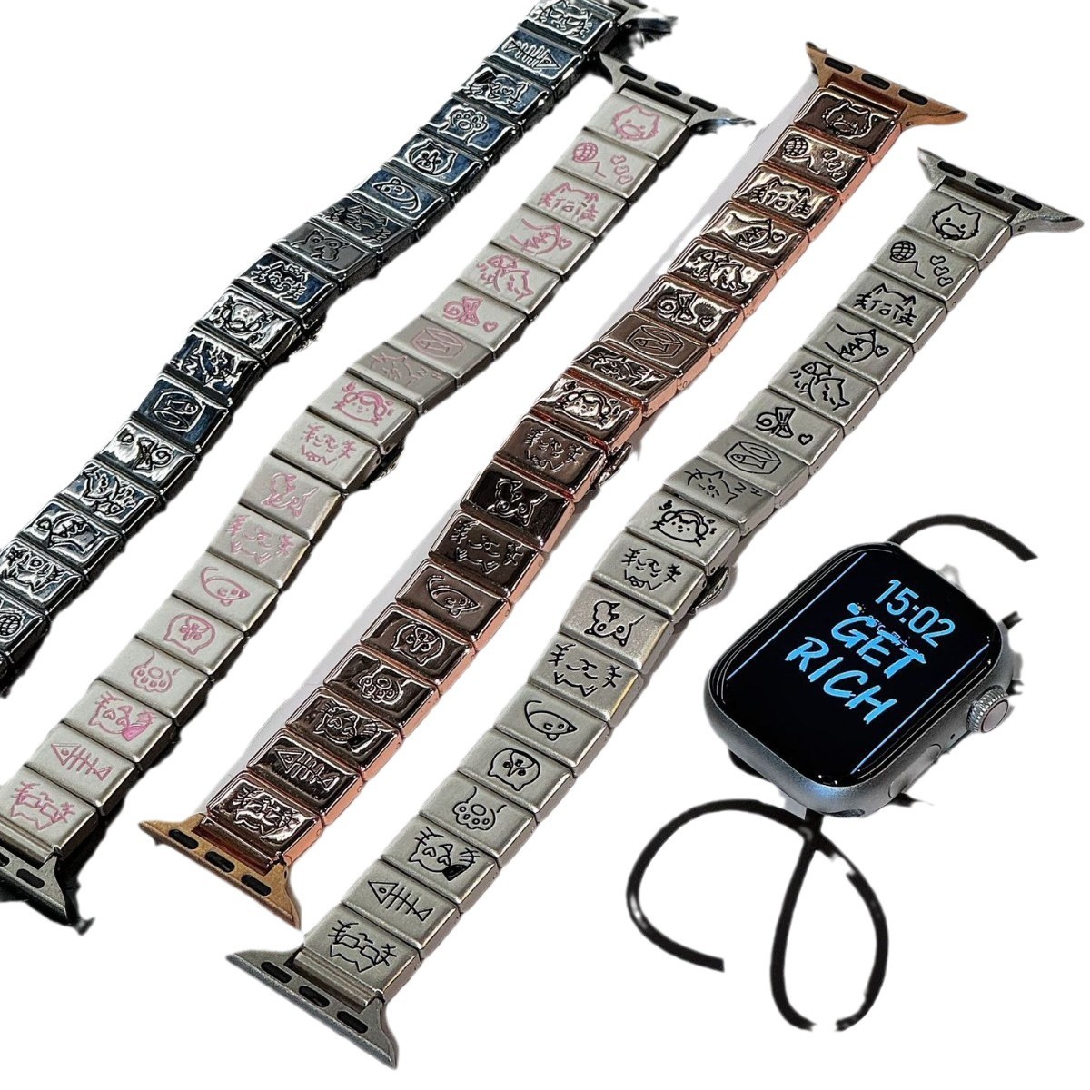 Womens Metal Watch, Adorned With Cat And Dog Motifs photo 4