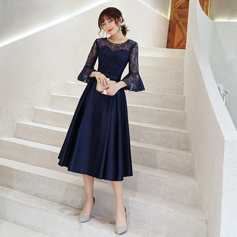 Elegant Midi-length Evening Gown For The Annual Gala photo 6