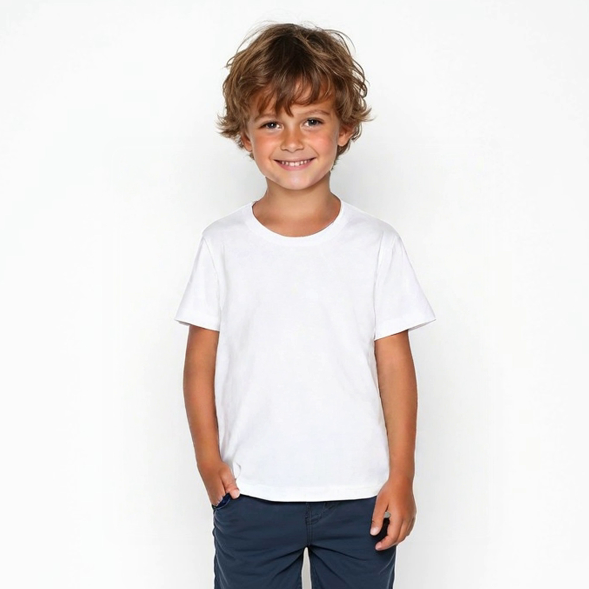 Tube Knit Crew Neck Short-sleeve American Style Vintage, Seamless photo 1